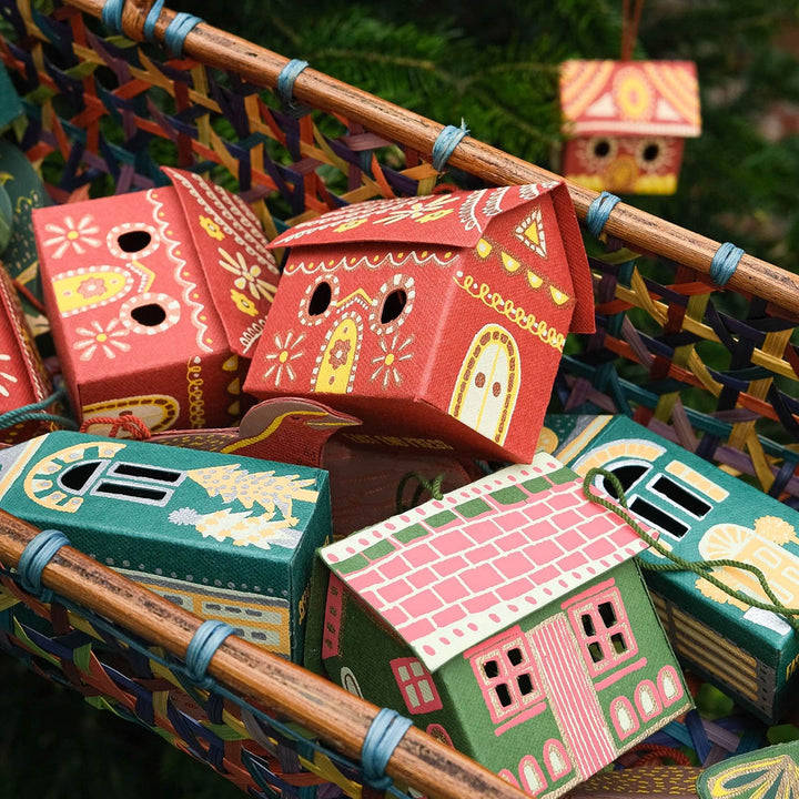 NEW Gingerbread House Screen-Printed Board Decoration