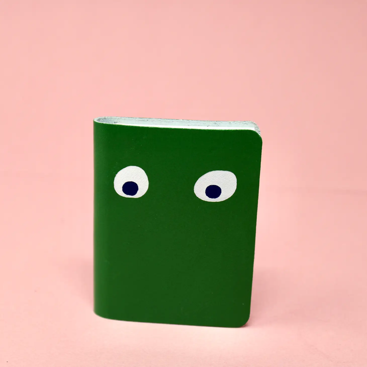 Mini Leather Googly Eye Pocket Notebook- Colors Available!