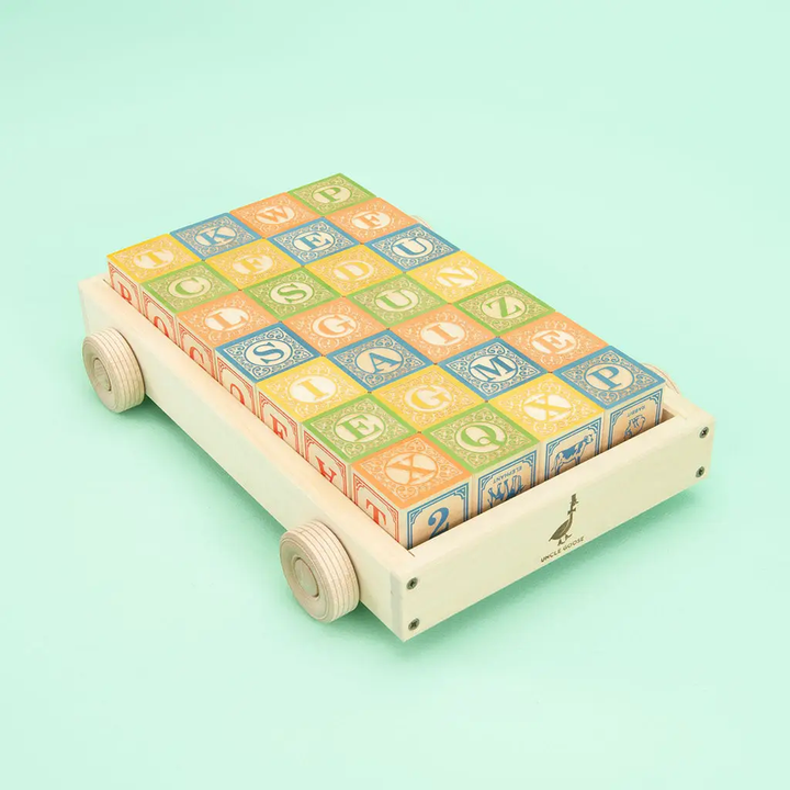 NEW Classic ABC Blocks with Wagon
