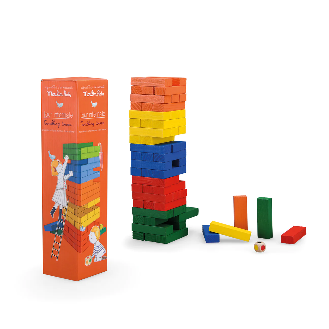 NEW Wooden Tumbling Tower Game