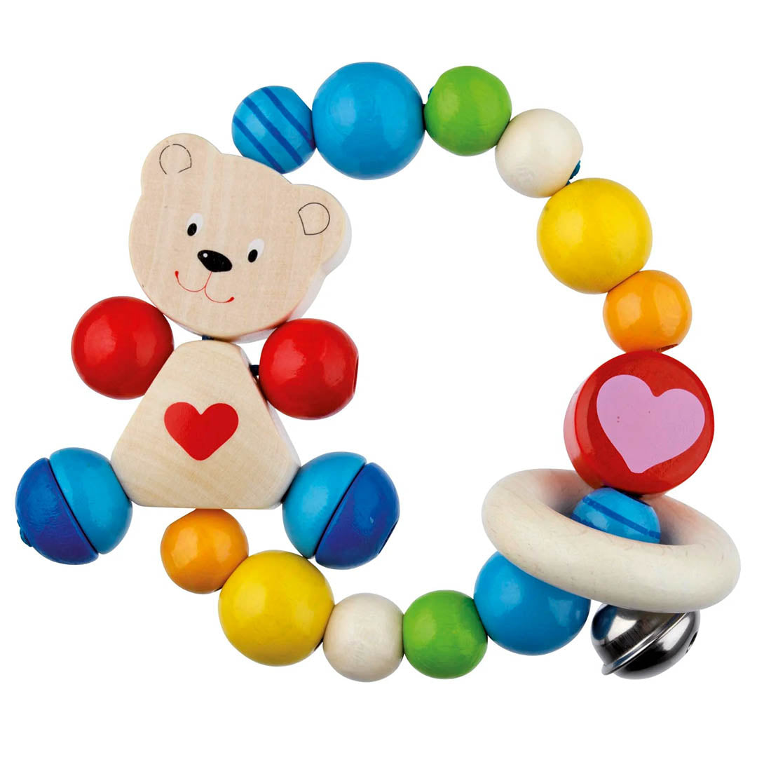Grasping Toy Elastic Heart Bear