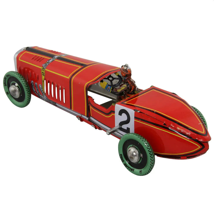 Retro Racing Car Tin Toy