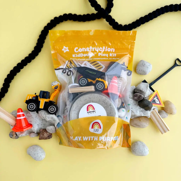 Scented Natural Sensory Play Dough Kit- Construction (Cookies 'n Cream)