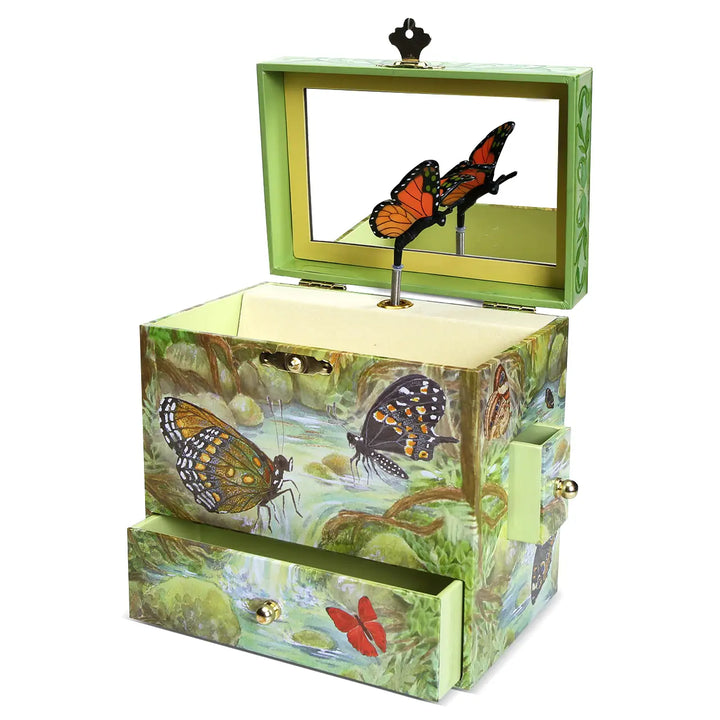 Monarchs Butterfly Music Jewelry Box