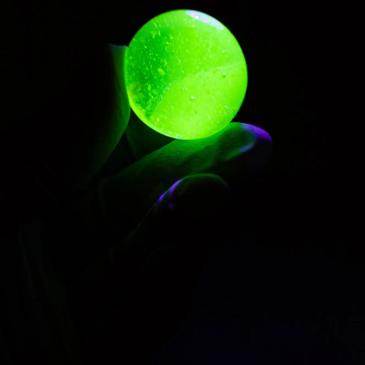 Yellow Uranium Glass Ball