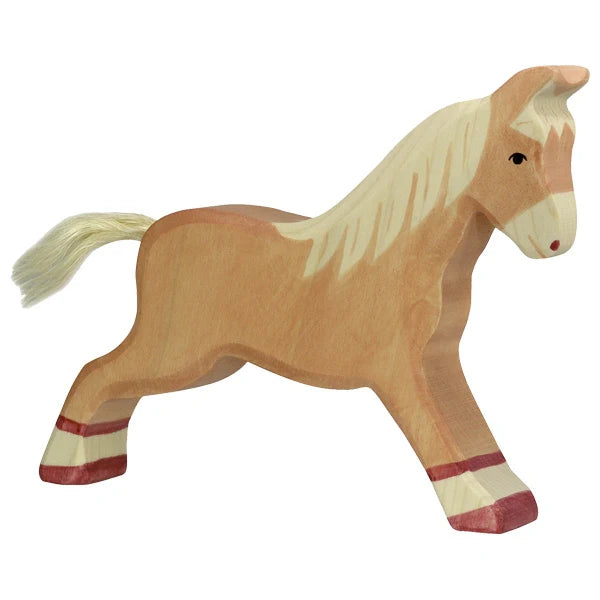 Holztiger Horse Running - Light Brown