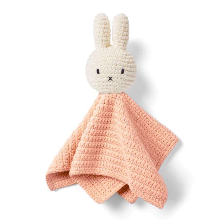 NEW Miffy Crochet Baby Soothie Blanket Toy- Pink
