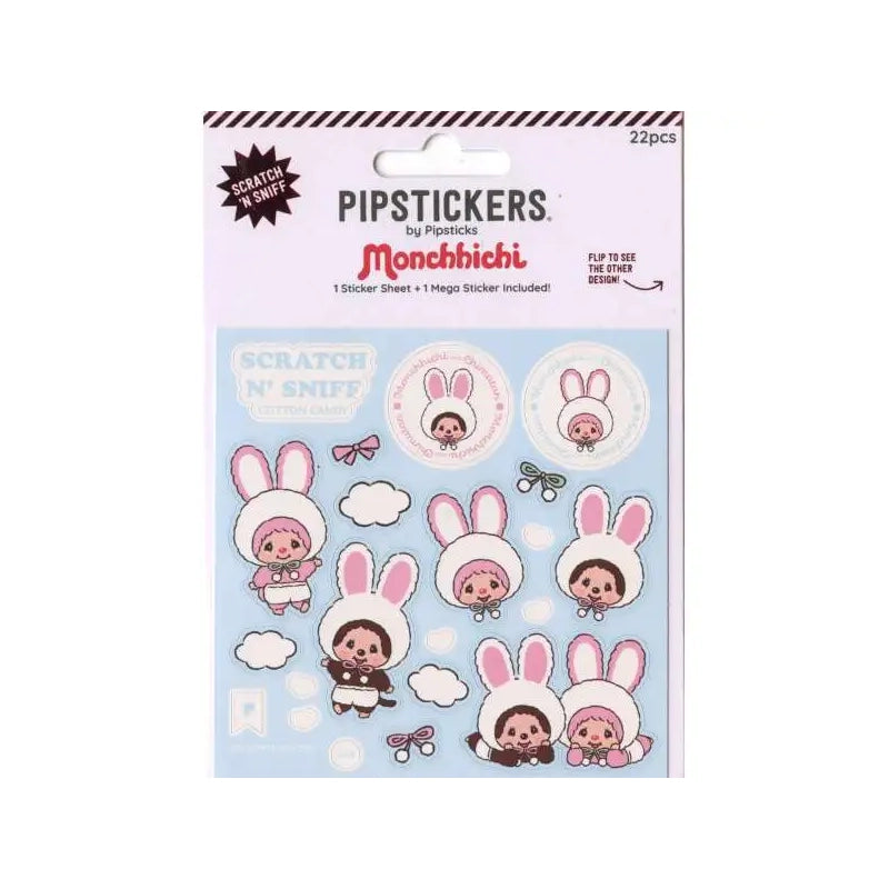 Monchhichi & Chimutan Cotton Candy Scratch 'n Sniff
