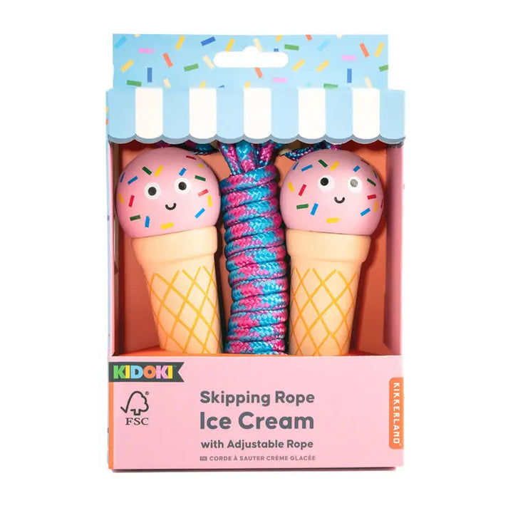 Wooden Ice Cream Skipping Rope