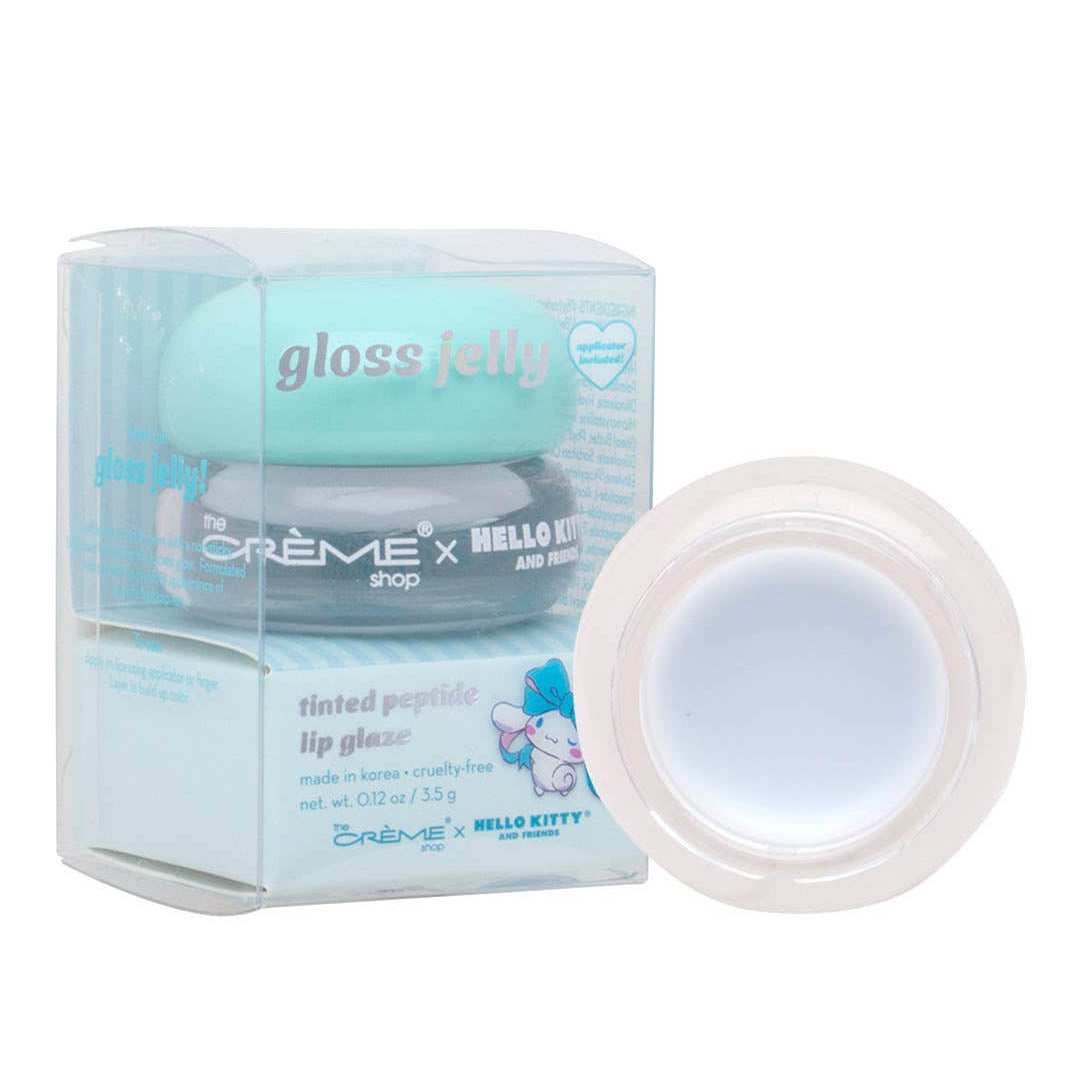 NEW Gloss Jelly Tinted Peptide Lip Glaze - Crystal Blue - The Creme Shop x Hello Kitty and Friends
