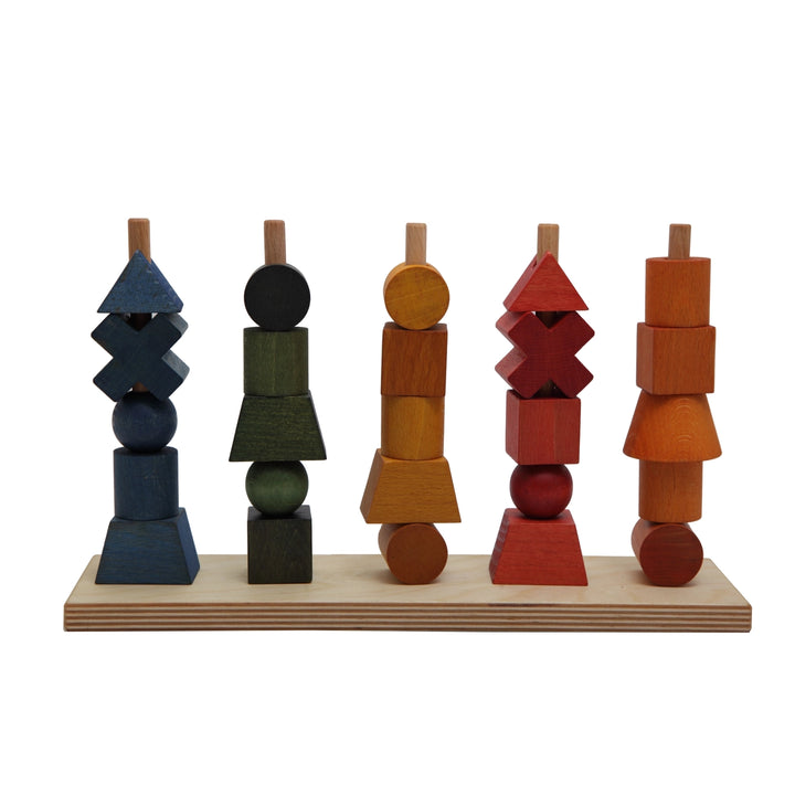 Wooden Story Montessori Rainbow Stacking Toy