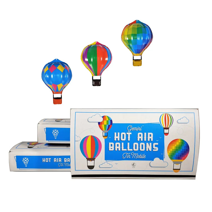 NEW Mobile Tin Retro Hot Air Balloon - Version 2