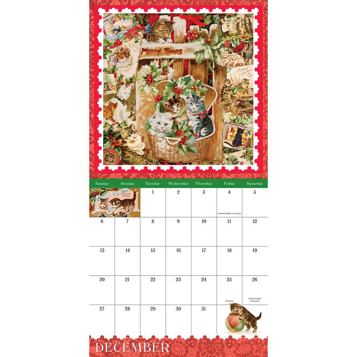 Cynthia Hart’s Victoriana Cats Mini Wall Calendar 2026