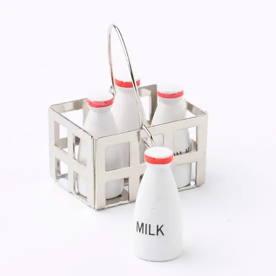 NEW Dollhouse Miniatures: Milk Crate and Bottles