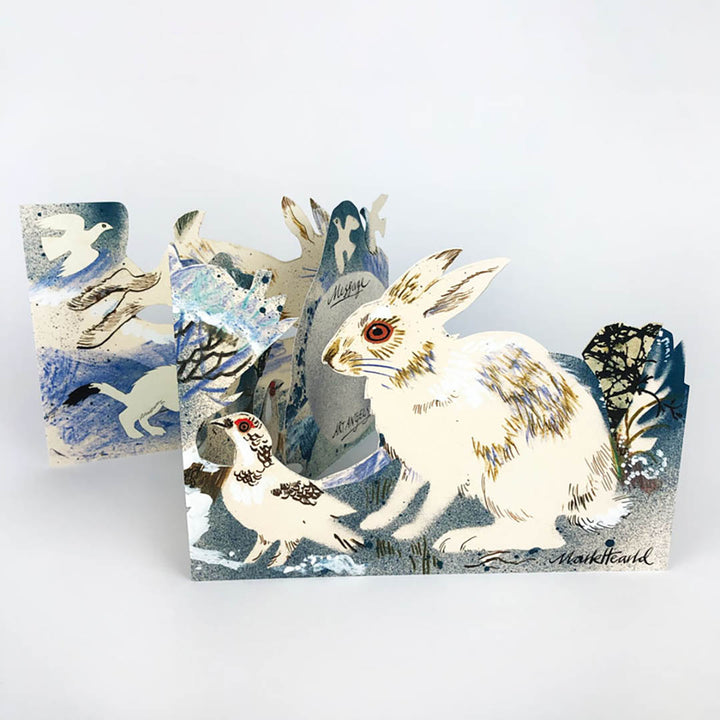 Winter Wildlife Collage Card