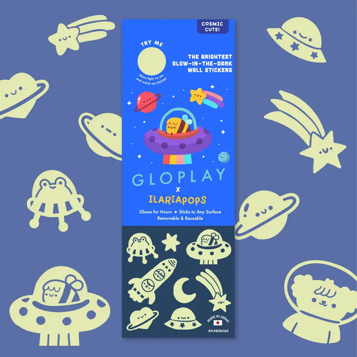 Japanese Glo Stickables Set- Cosmic Cute! By Ilariapops