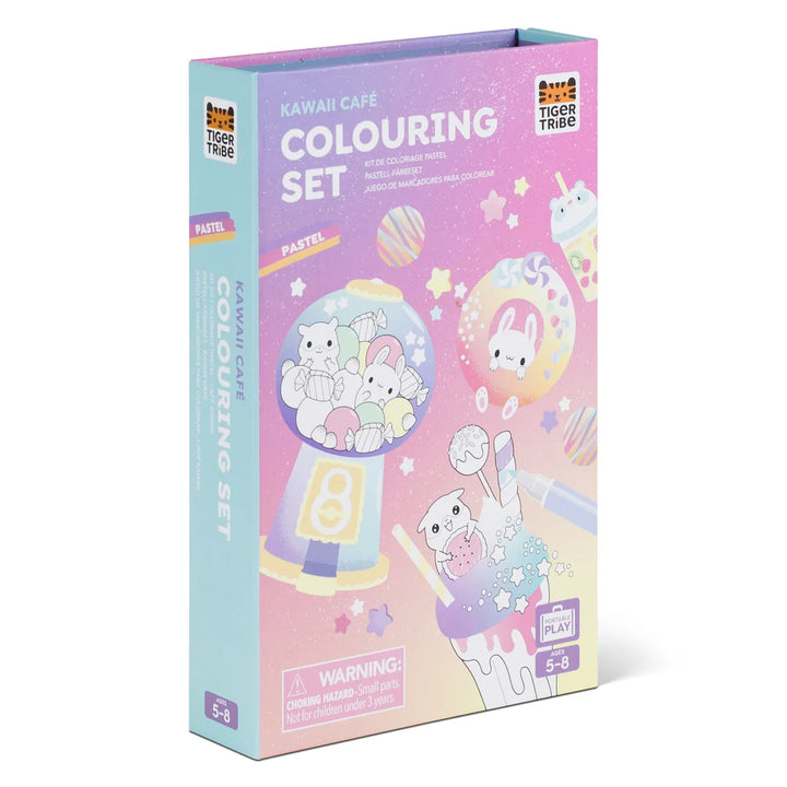 Pastel Coloring Set - Kawaii Cafe
