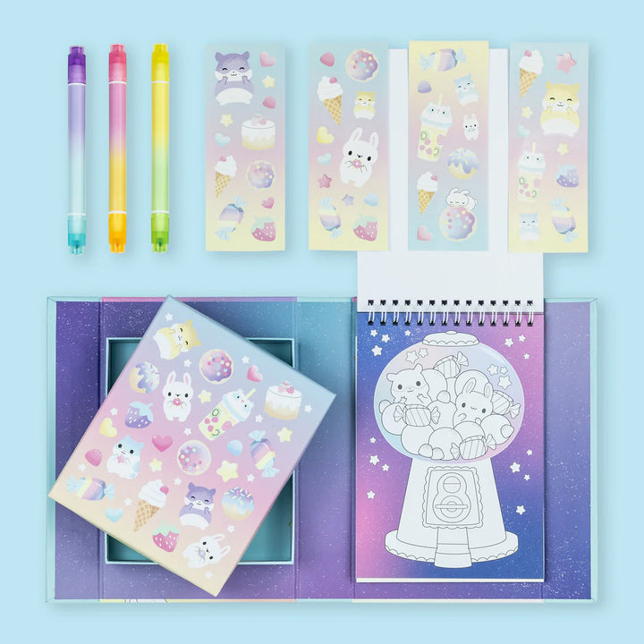 Pastel Coloring Set - Kawaii Cafe
