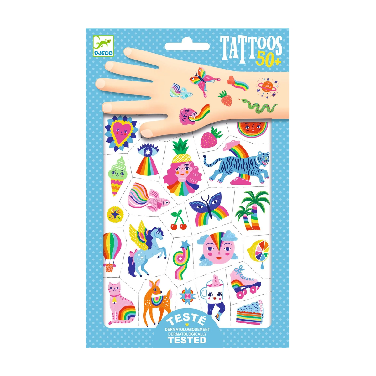 New Rainbow Temporary Tattoos Look Shop Merci Milo