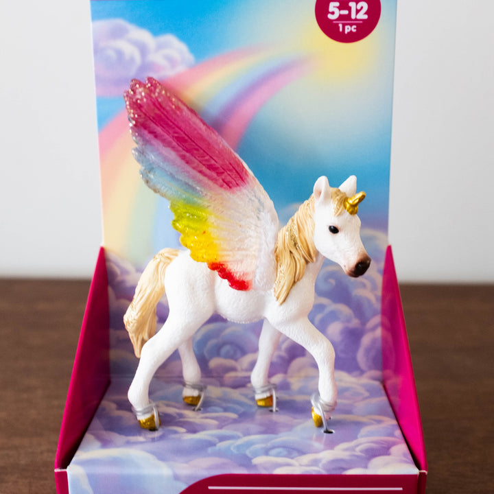 Winged Rainbow Unicorn Foal Toy