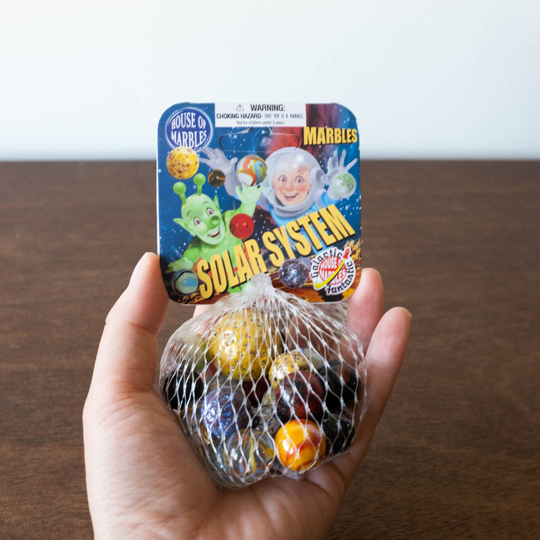 NEW Solar System Net Bag Marbles