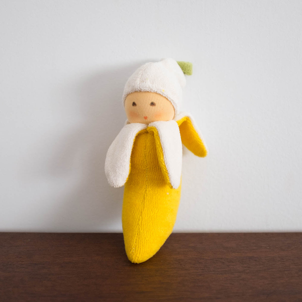 Estella Knit Baby Rattle ~ Banana