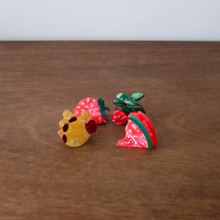 Mini Fruit Hair Clips- Available in 4 Styles!