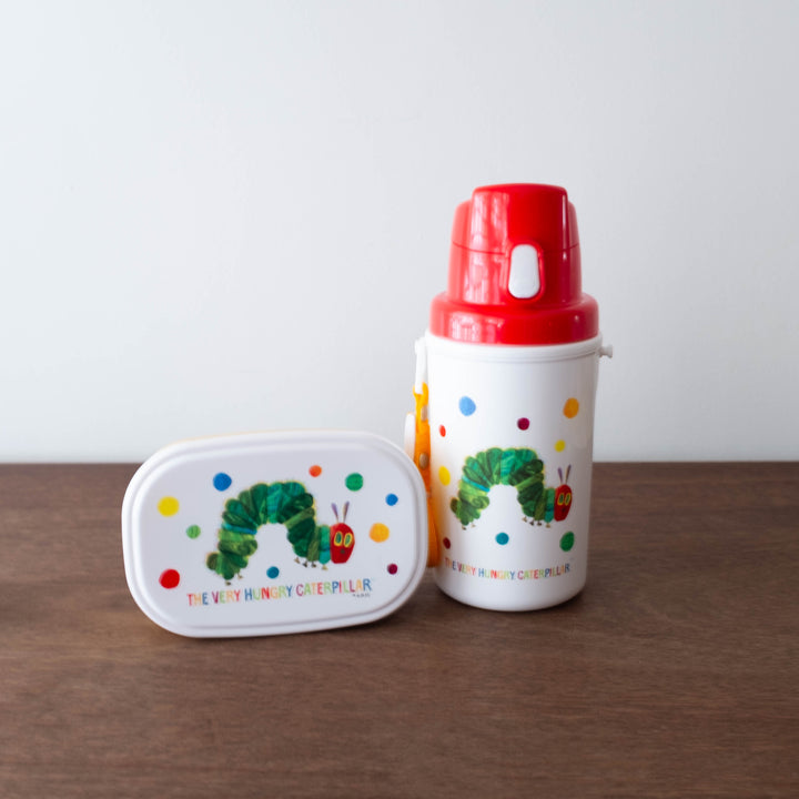 NEW The Very Hungry Caterpillar Dot Water Bottle with Strap