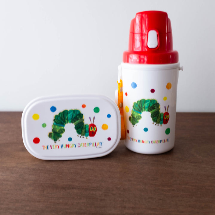 NEW The Very Hungry Caterpillar Dot Water Bottle with Strap