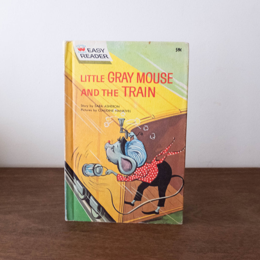 Vintage Book: Little Gray Mouse and the Train