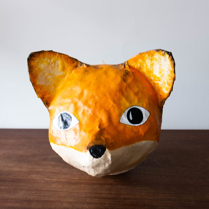 NEW Paper Mache Animal Head- Fox