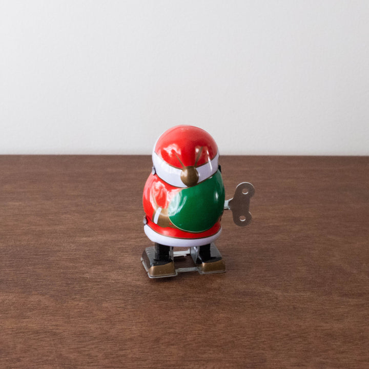 Retro Walking Santa Claus Tin Toy