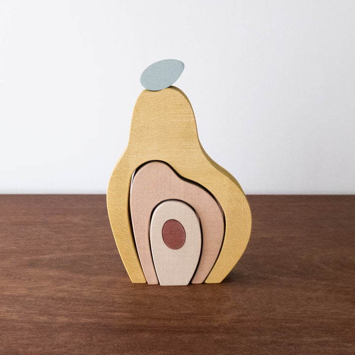NEW Eco Friendly Wooden Fruit Stacker- Pear