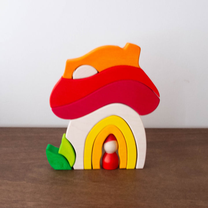 Mushroom House Stacking Toy Set