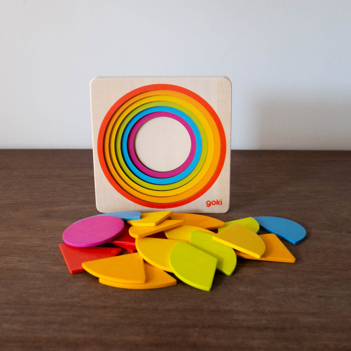 NEW Wooden Lift Up Circle Puzzle