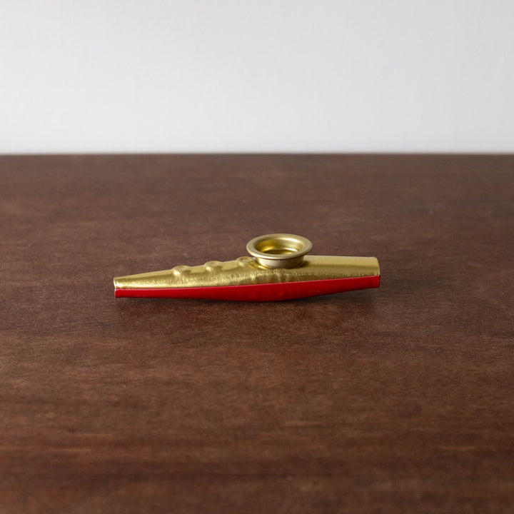 Metal Kazoo- Brass and Red
