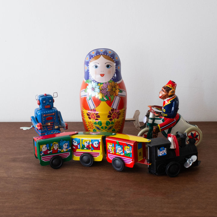 NEW Tin Toy Matryoshka Doll