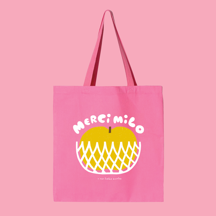 PRE-ORDER Merci Milo x The Indigo Bunting Food Bank Charity Tote Bags!