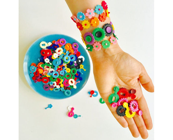 Retro Flower Jewelry Puzzle Set