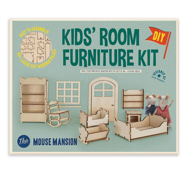NEW Mouse Mansion Wooden DIY Furniture Kits- Kid's Room