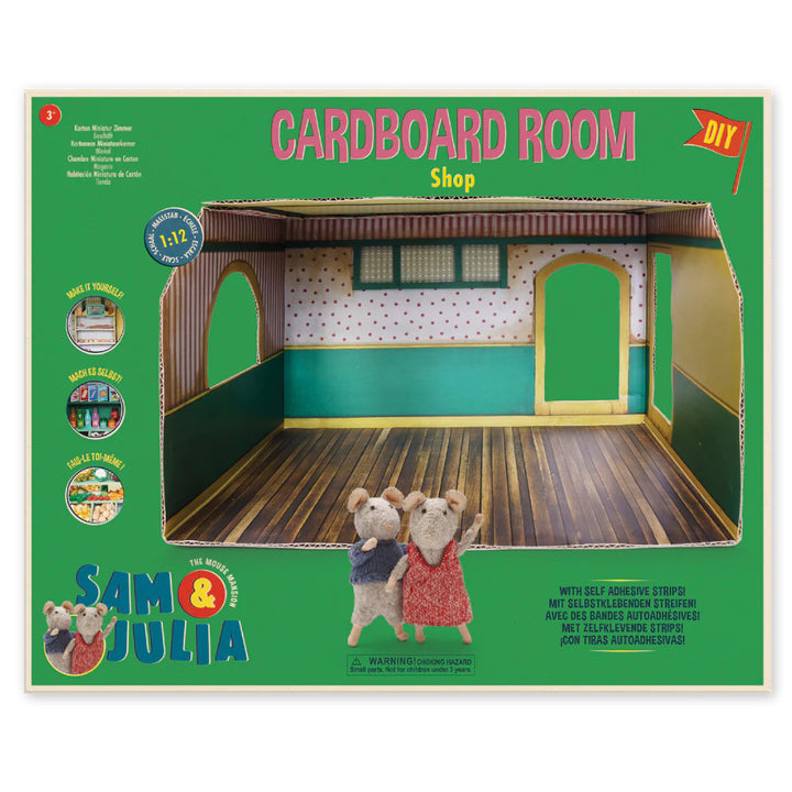 NEW Mouse Mansion Playhouse DIY- Cardboard Shop Room