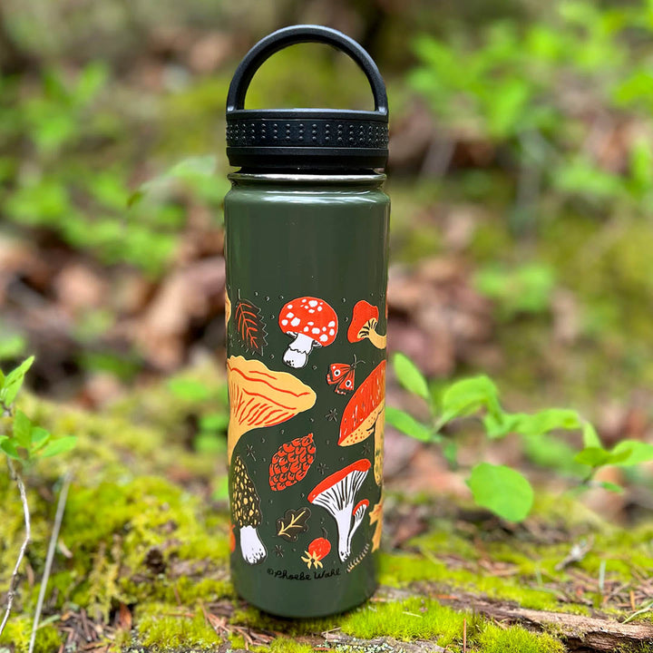 Phoebe Wahl: Forest Fungi Insulated Water Bottle