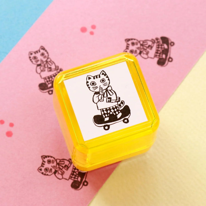 Yumi Kitagishi Self Inking Stamp- Skateboard