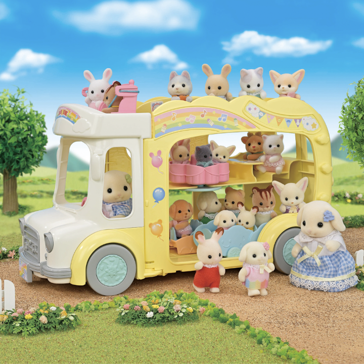 NEW Rainbow Fun Nursery Bus