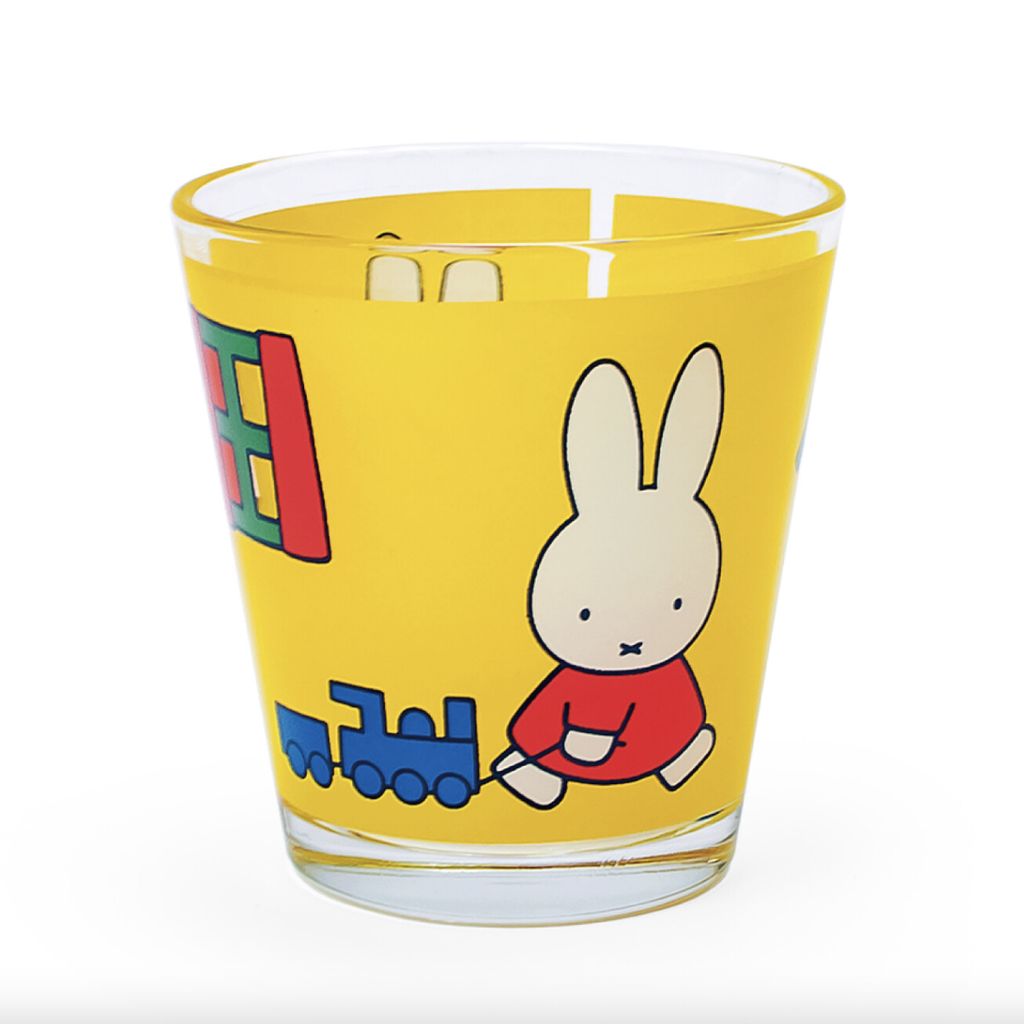 NEW Miffy Kid's Glass Cup- Yellow