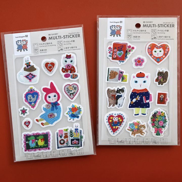 Yumi Kitagishi - Fabric and Special Multi Stickers Rabbit