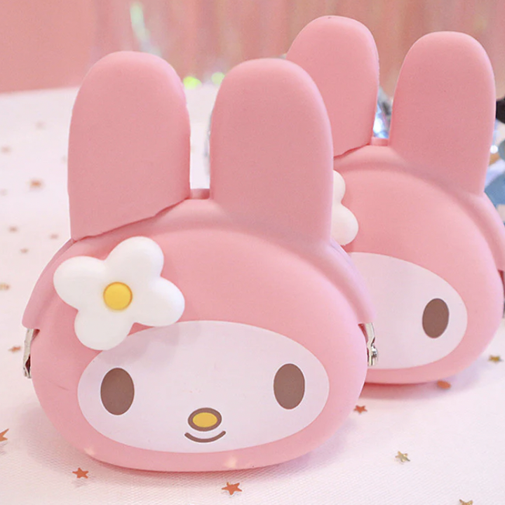 New Japanese 3D My Melody Coin Purse Bag- Pink