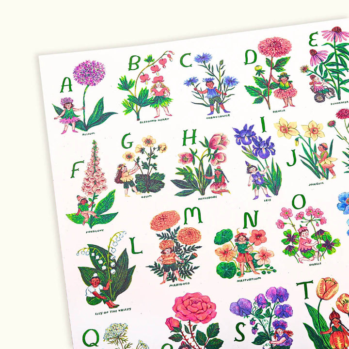 Phoebe Wahl: Flower Fairies Alphabet Print