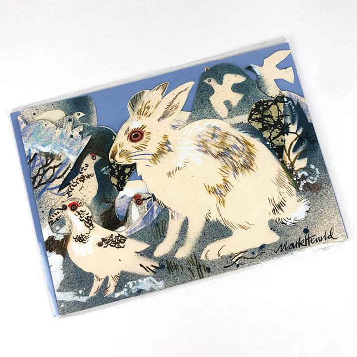 Winter Wildlife Collage Card