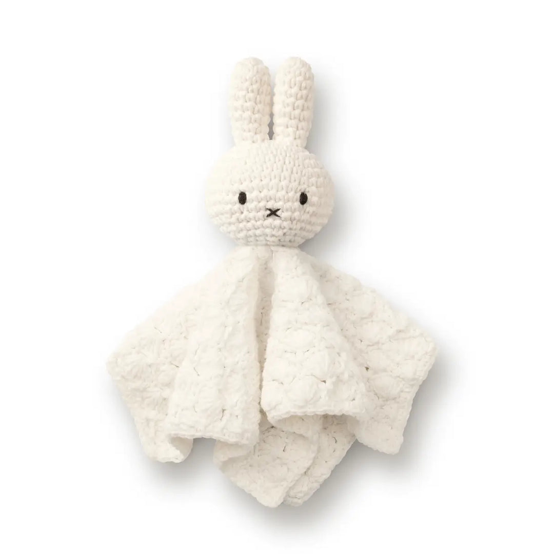 NEW Miffy Crochet Baby Soothie Blanket Toy- White
